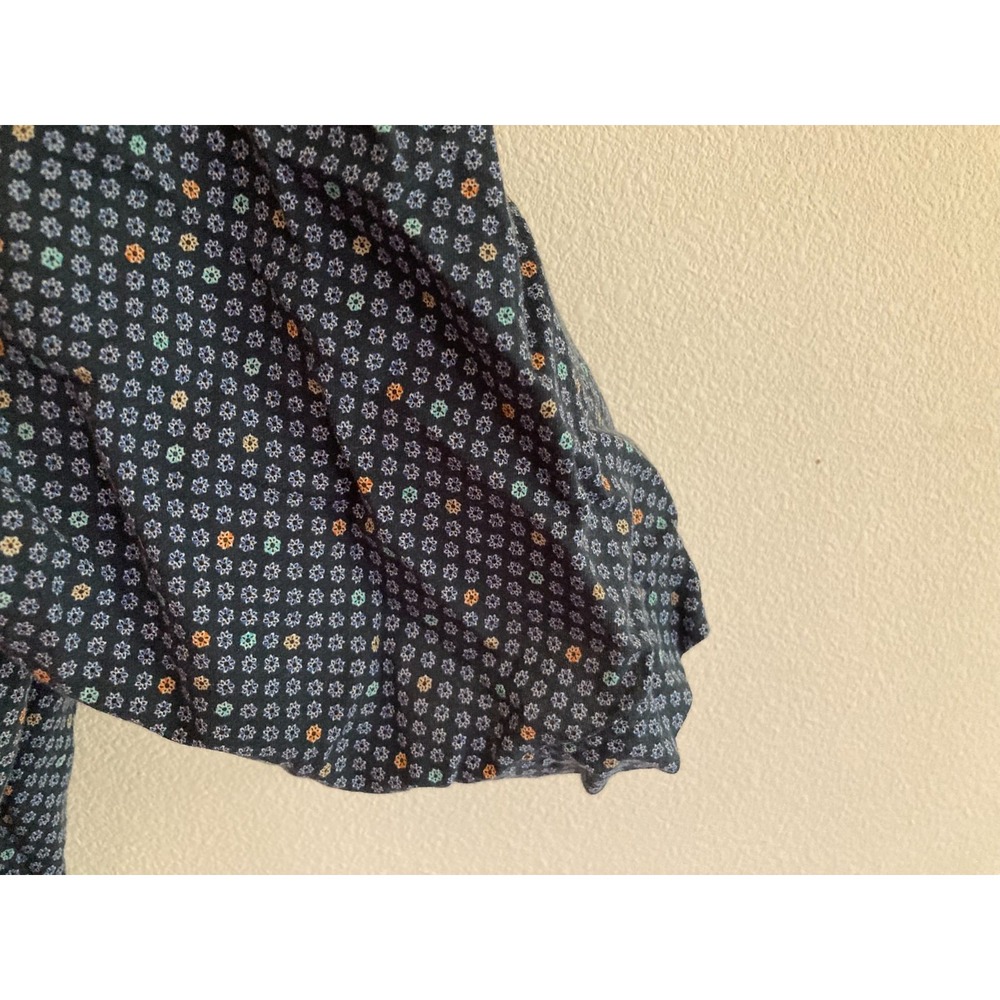 Good Man Brand Blue Button Up Shirt Size M Medium Men Short Sleeve Geometric - Picture 7 of 9